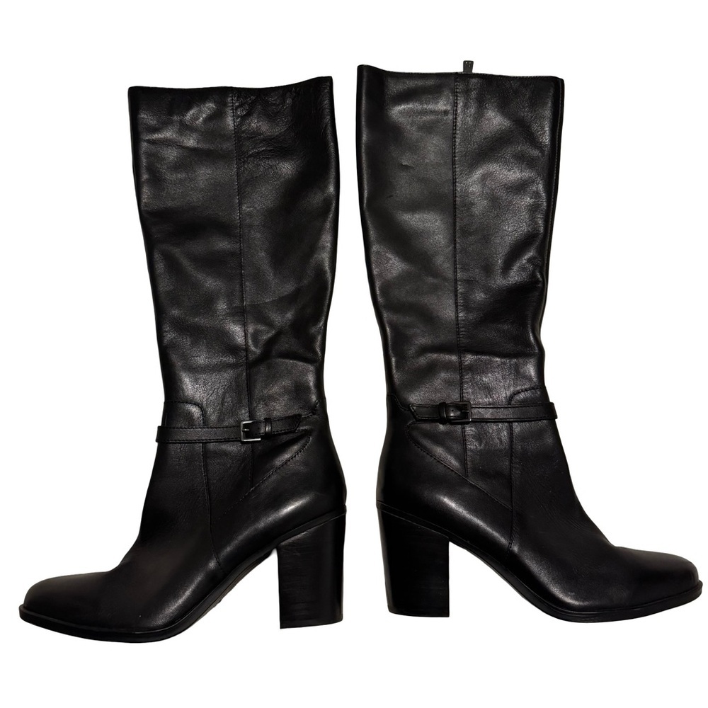 Naturalizer Black Knee High Heeled Boots - Picture 2 of 11